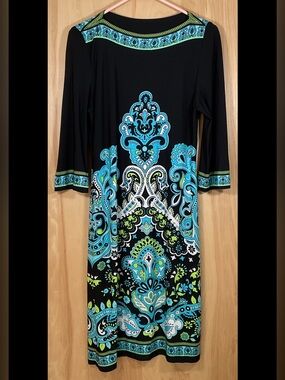 Scarlett Paisley Sheath Dress - EUC